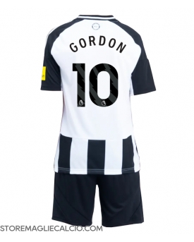 Newcastle United Anthony Gordon #10 Maglia Gara Casa Repliche 2024-25 Bambino Maniche Corte